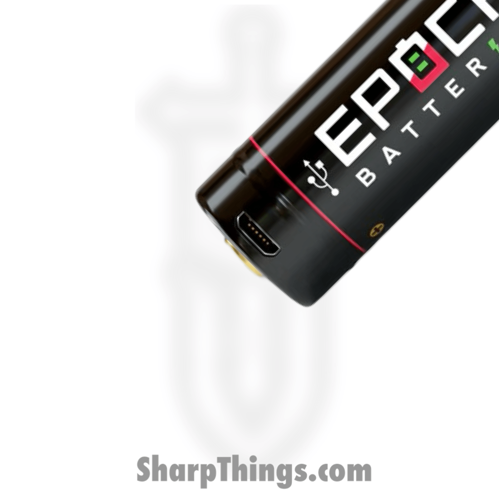 Epoch - 18650-35-PUSB - 18650 3500mAh 8A USB Rechargeable Protected Battery  - Black - Sharp Things OKC