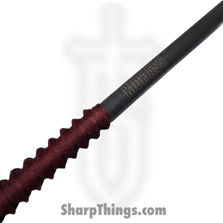 Bastinelli Creations - kickass28red - 28" Kick Ass Stick - Tsuka Wrapped - Black Red - Image 2