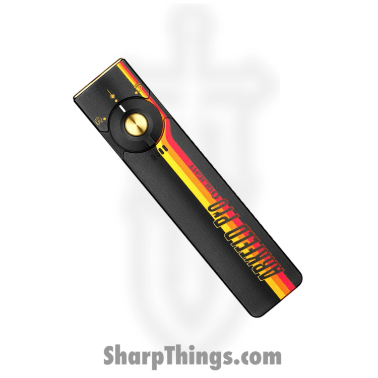 Olight - OLTARKPROC3RSCW - Arkfeld Pro Class 3R Flashlight Racing Stripes - Aluminum - Black Orange Red