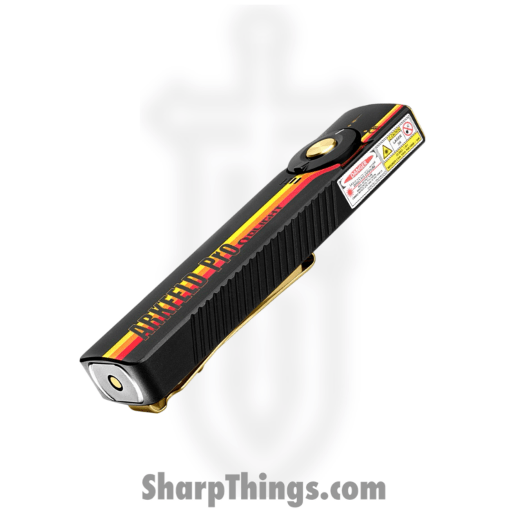 Olight - OLTARKPROC3RSCW - Arkfeld Pro Class 3R Flashlight Racing Stripes - Aluminum - Black Orange Red - Image 2