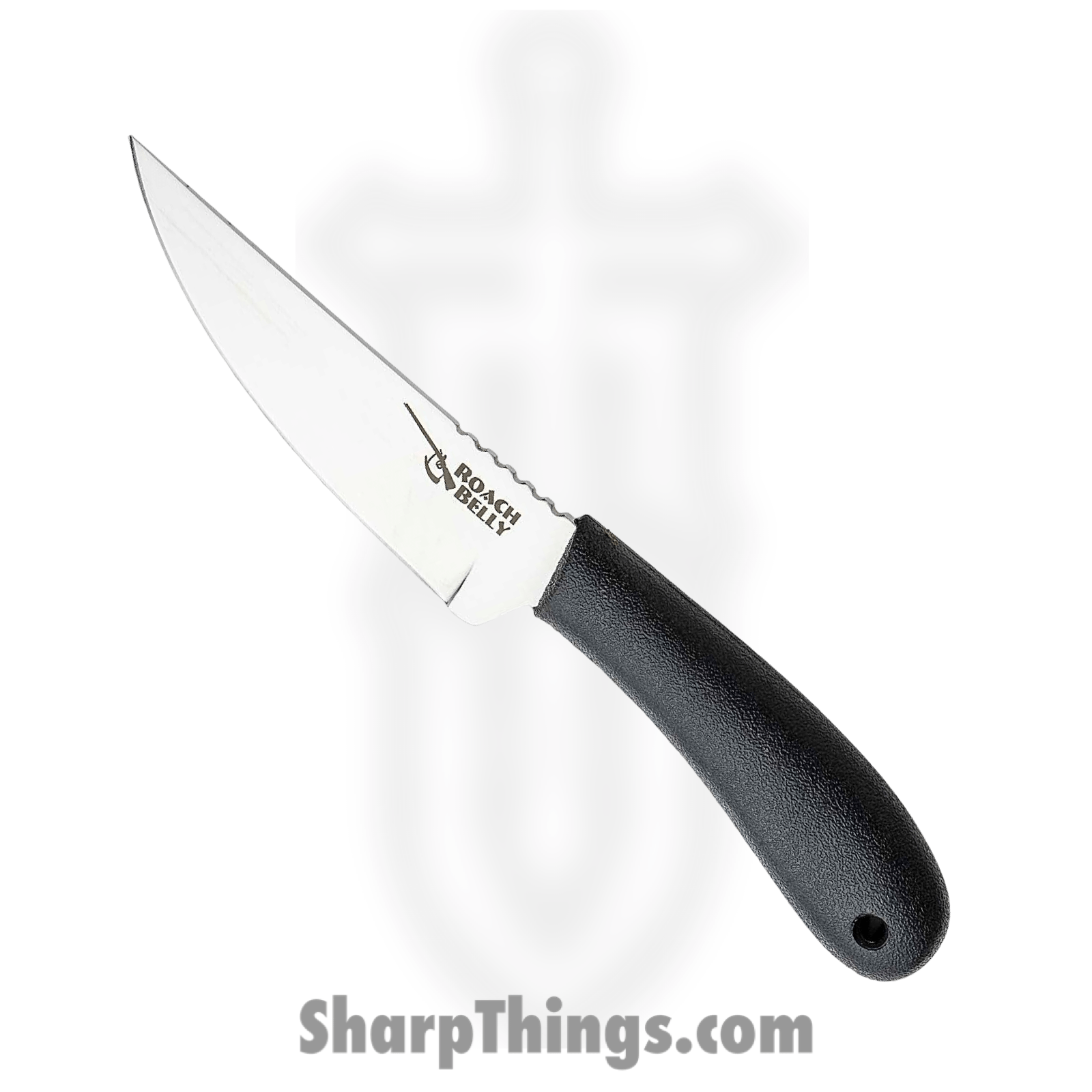 Cold Steel - CS20RBC - Roach Belly - Fixed Blade Knife - 4116 SS Satin Clip Point - Polypropylene - Black