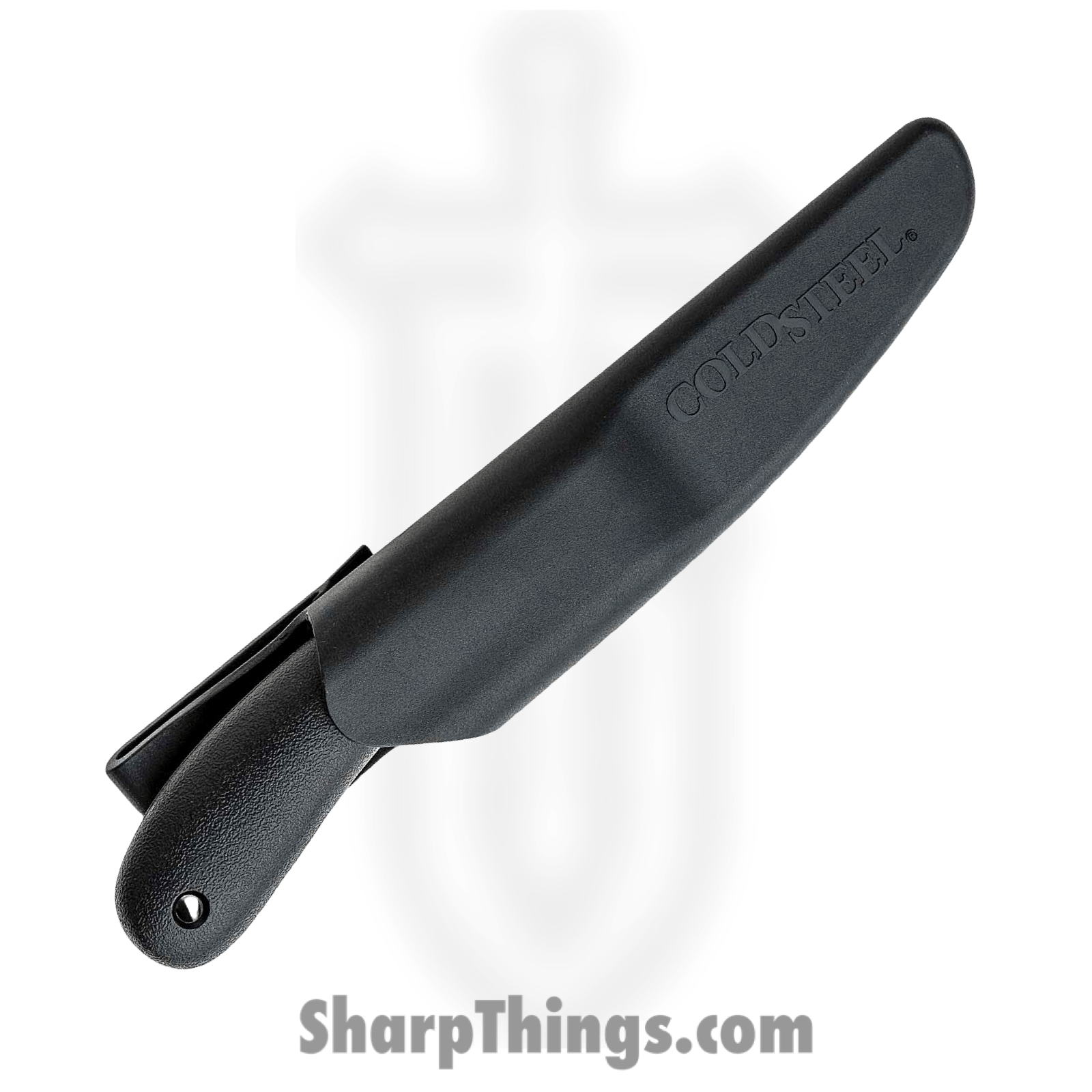 Cold Steel - CS20RBC - Roach Belly - Fixed Blade Knife - 4116 SS Satin Clip Point - Polypropylene - Black - Image 3