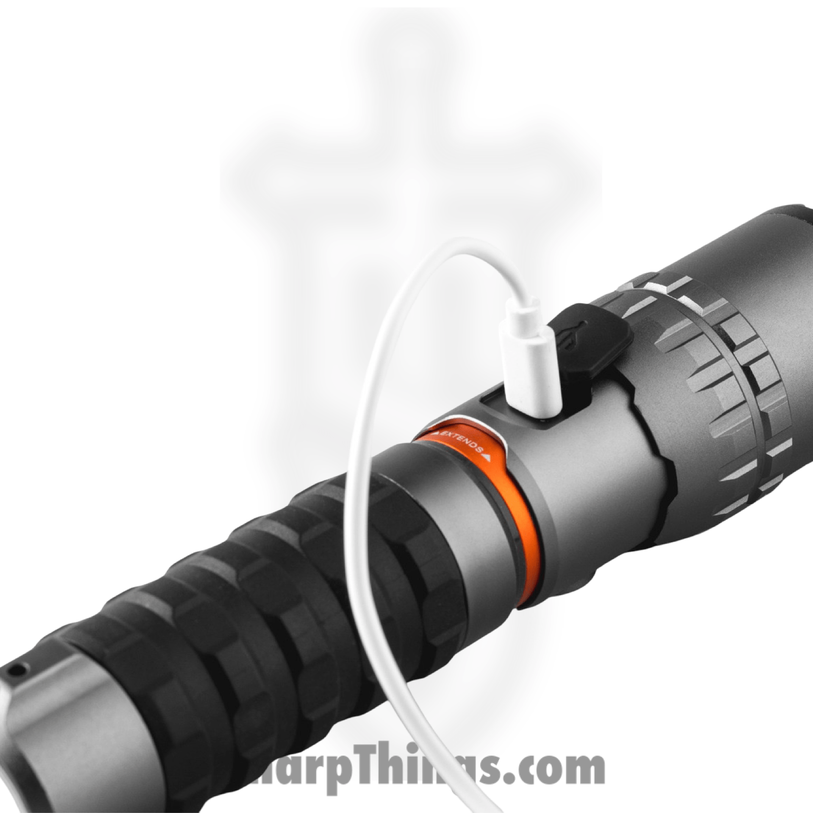 Nebo - NEB-WLT-1003 - Slyde King 2K LED with 500 Lumen COB Rechargeable Flashlight - Aluminum - Black - Image 3