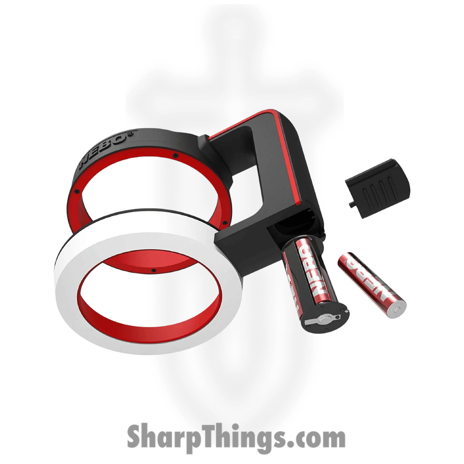 Nebo - NEBO6668 - Glow Light Tumbler Handle - Rubberized - Black Red - Image 5