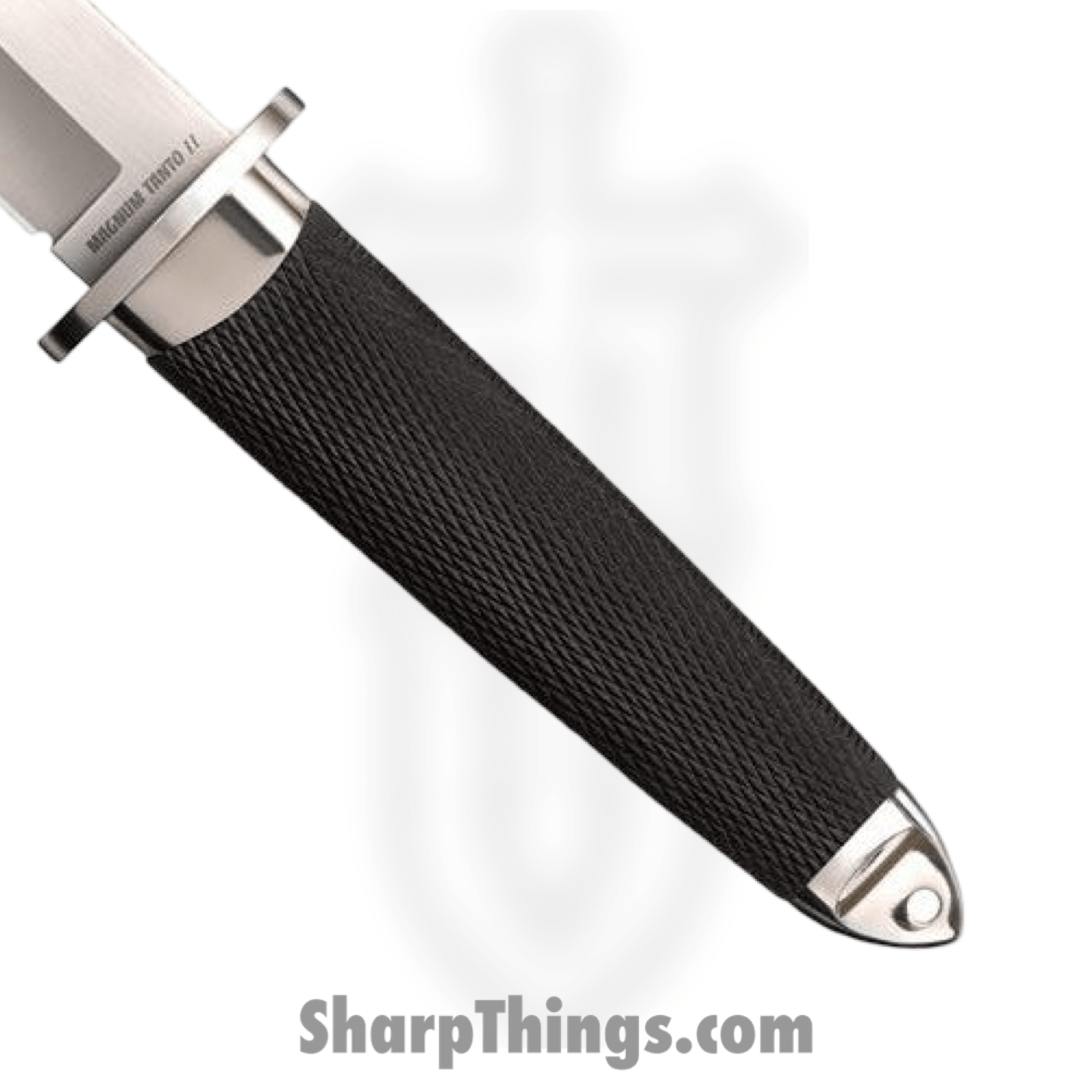 Cold Steel - CS35AC - Magnum II San Mai - Fixed Blade Knife - VG-10 Stonewash Tanto - Kray-Ex - Black - Image 2