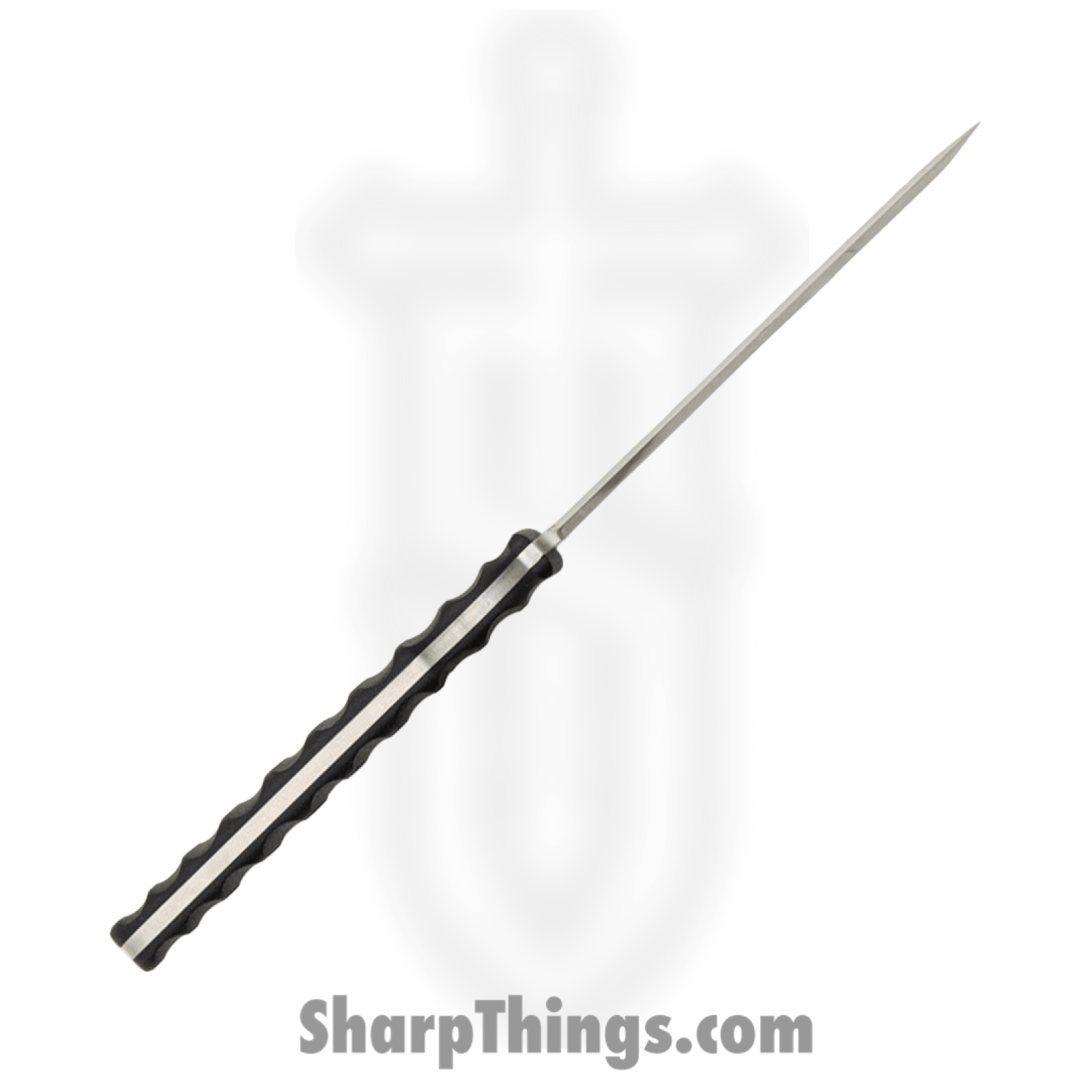 Cold Steel - CS53NHS - Tokyo Spike - Fixed Blade Knife - 4116 SS Stonewash Clip Point - Griv-Ex - Black - Image 3