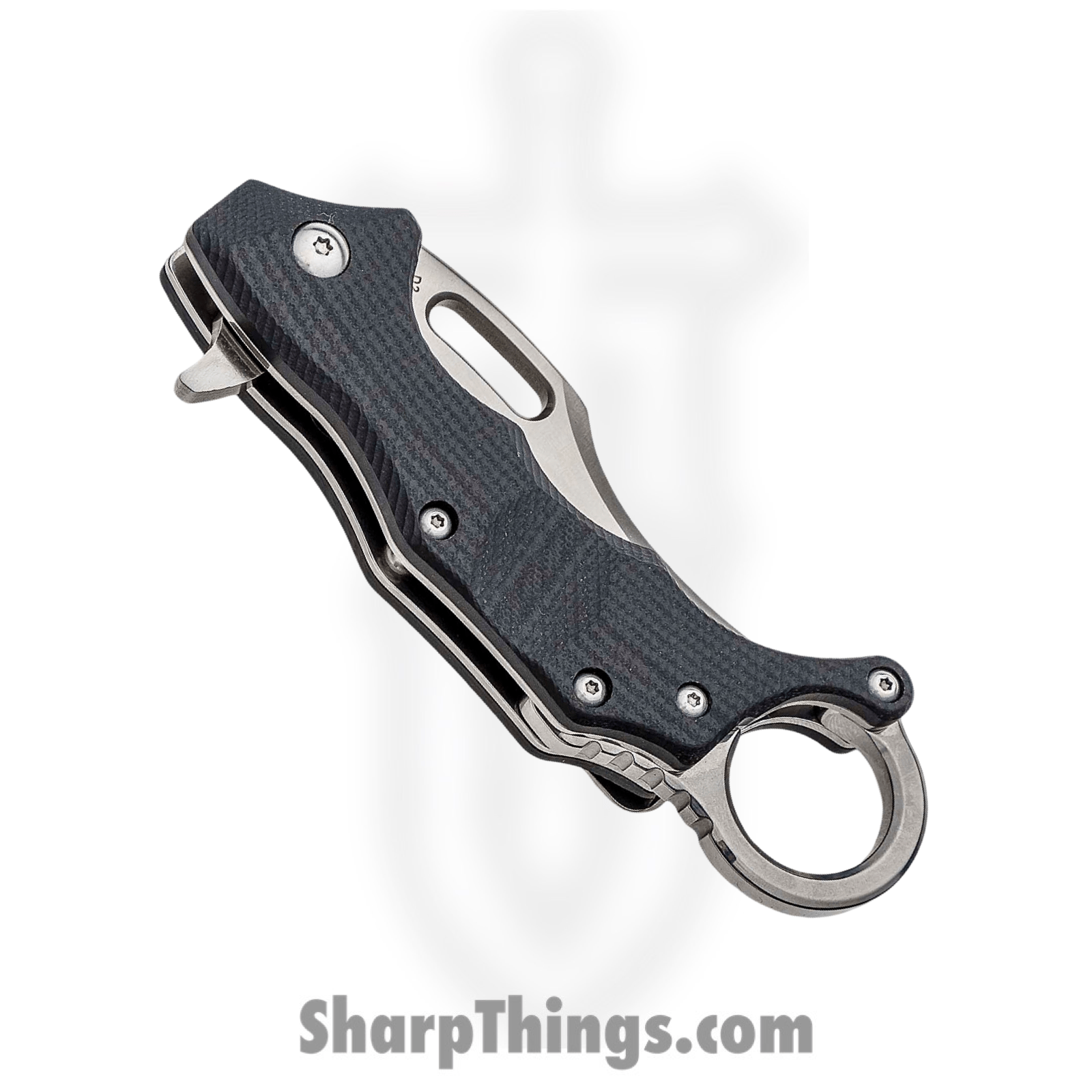 Boker Plus - BOP01BO772 - Wildcat Karambit Linerlock - Folding Knife - D2 Stonewash Recurve Tanto - G10 - Black - Image 3