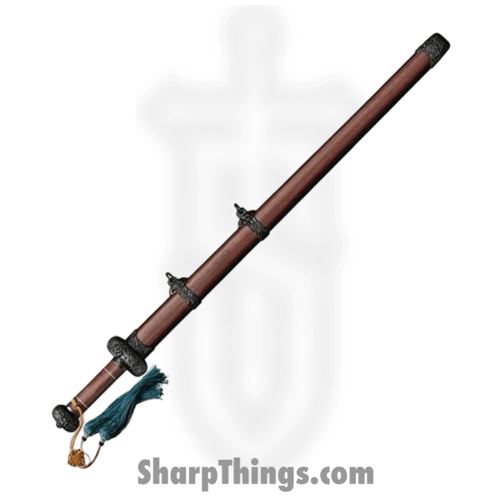 Cold Steel - CS88FG - Battle Gim - Fixed Blade Knife - Damascus Satin Sword - Rosewood - Brown - Image 3