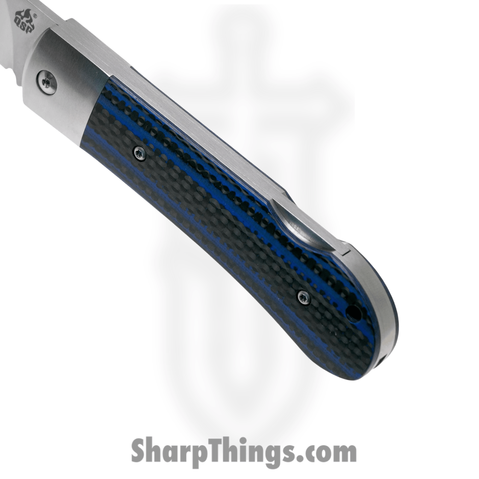 QSP - QS128D - Worker - Folding Knife - Bohler N690 Satin Sheepsfoot - G10 Carbon Fiber - Blue Black - Image 6