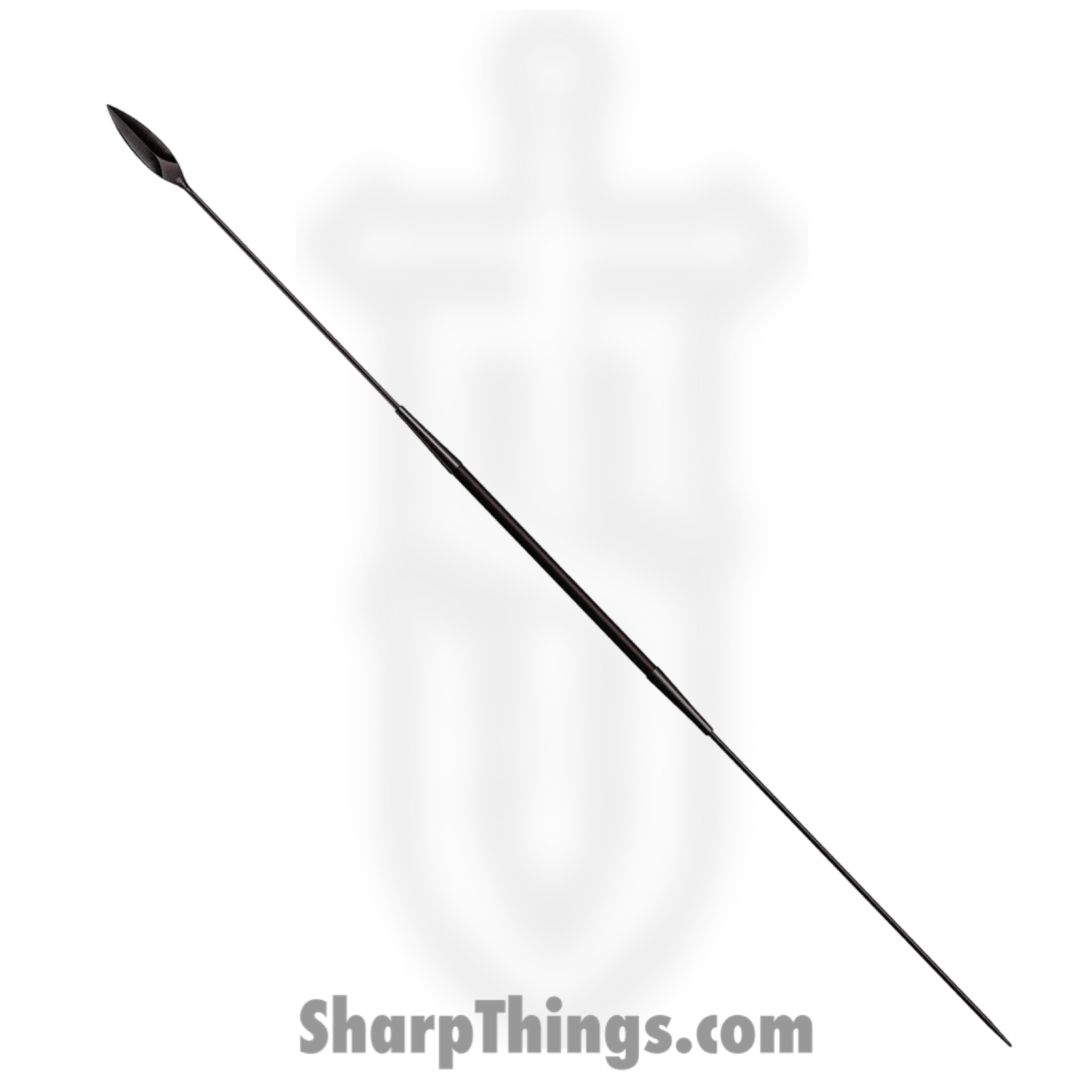 Cold Steel - CS95SB - Samburu Spear - Fixed Blade Knife - SK5 HC Coated - American Hickory - Black