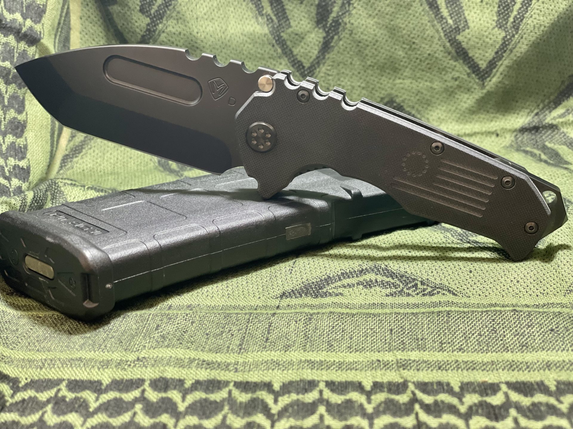 Medford Knife - MKM30DPT-0808TPCP-BP - Scout M/P - PVD Tanto - D2 G10 - Black