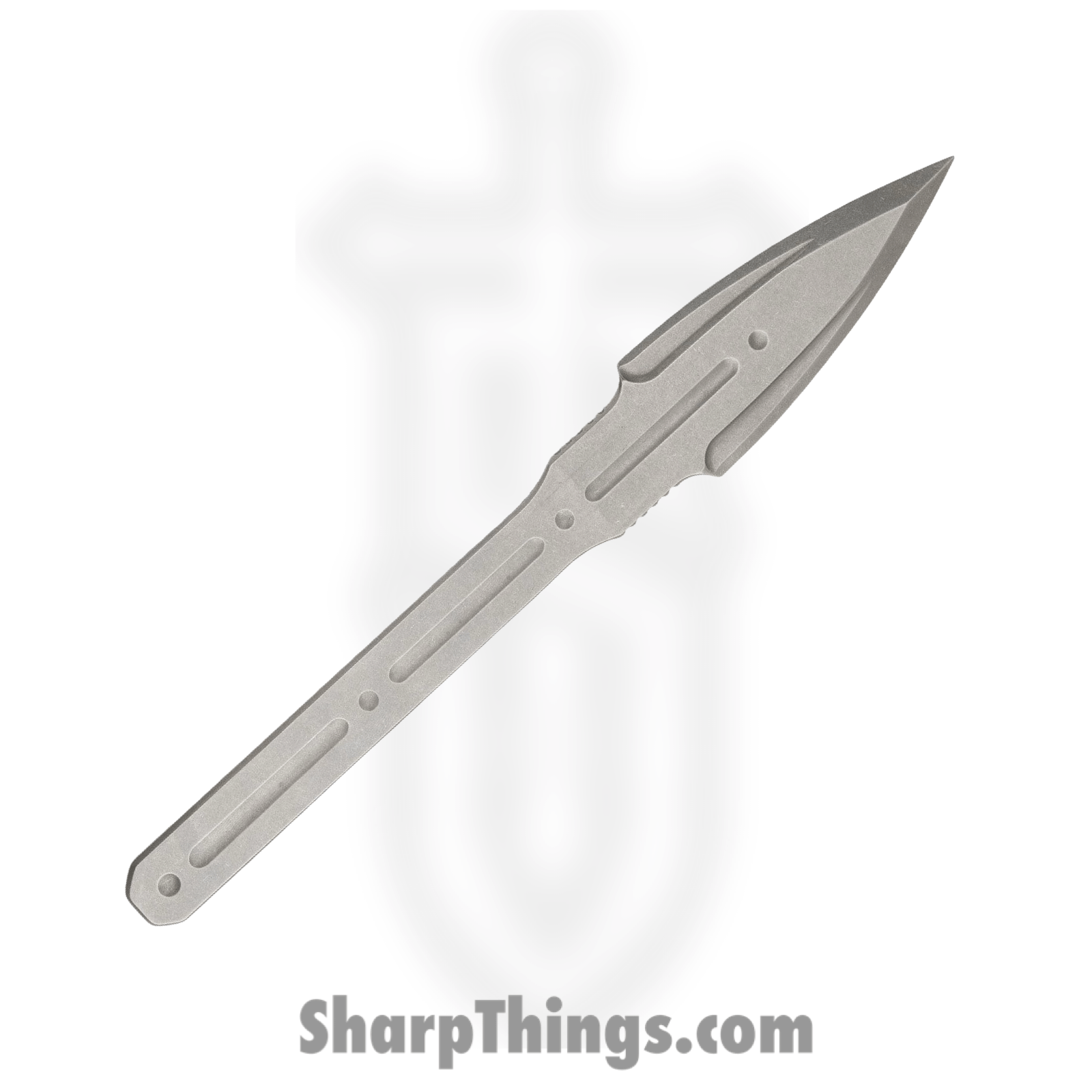 Quartermaster - QTRKT1 - Kogi Thrower Set - Fixed Blade Knife - Stainless Steel Stonewash - Stainless Steel - Silver - Image 2