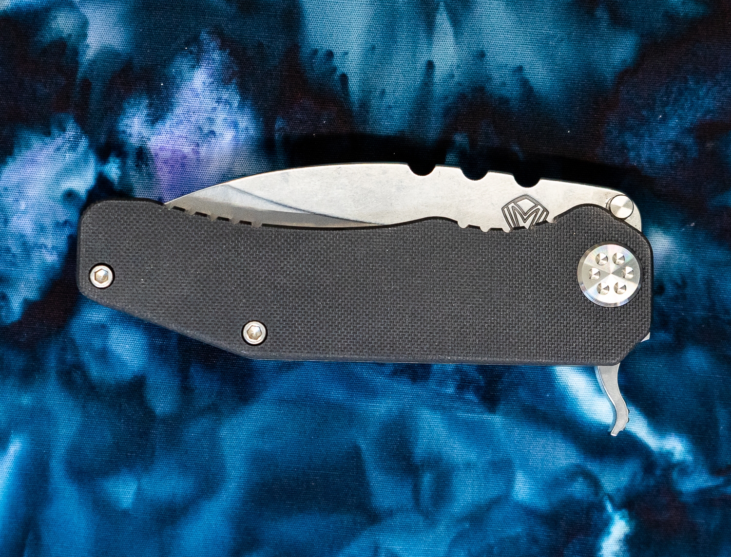 Medford Knife - 187 Flipper - Folding Knife - Tumbled D2 G10 - Black - Image 3