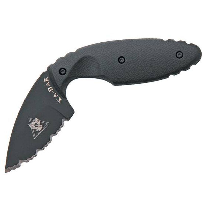 Ka-Bar - KA1481 - TDI Law Enforcement Knife - Fixed Blade Knife - AUS 8A Black Drop Point - Zytel - Black - Image 5