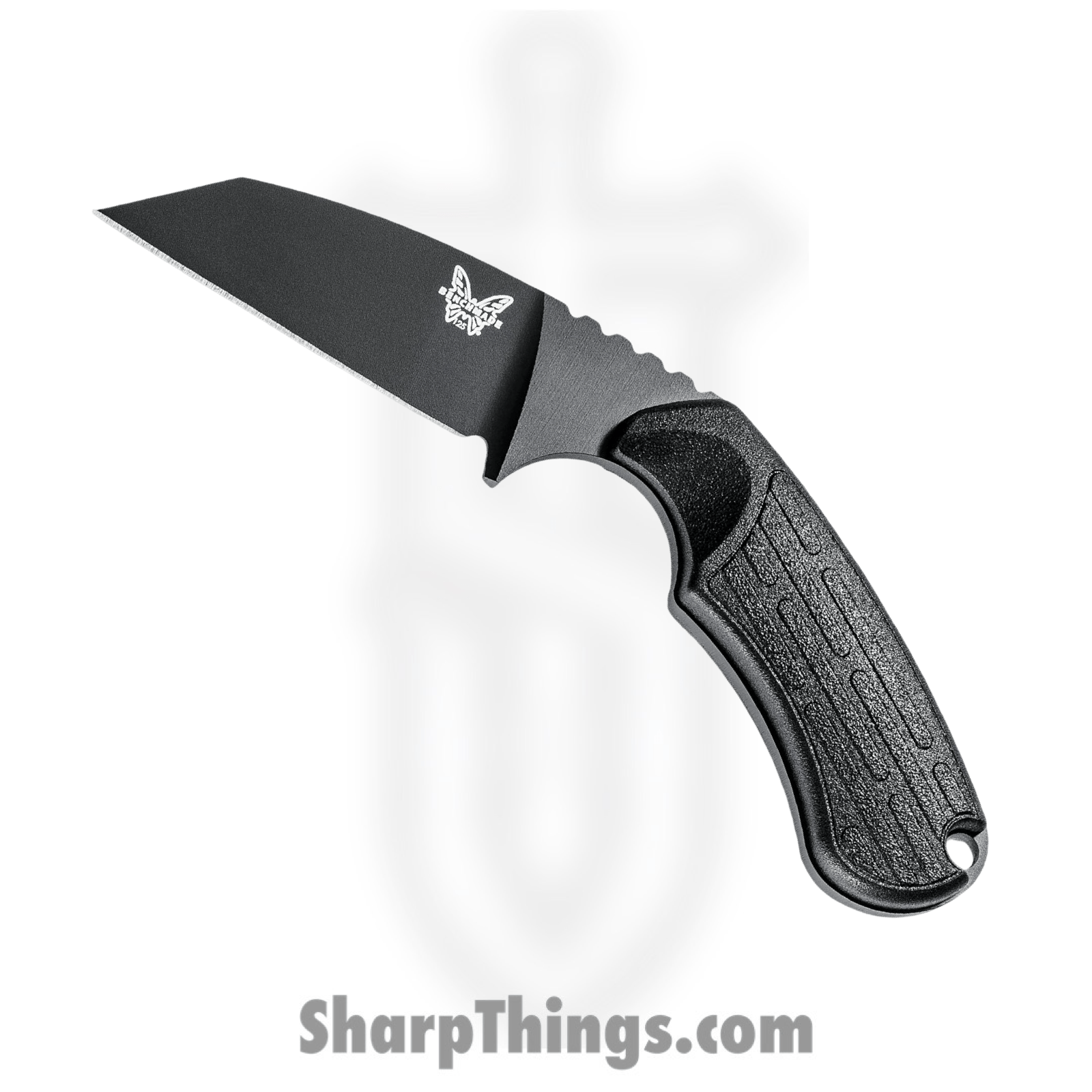 Benchmade - 125BK - Azeria - Fixed Blade Knife - N680 Coated Wharncliffe - Grivory - Black