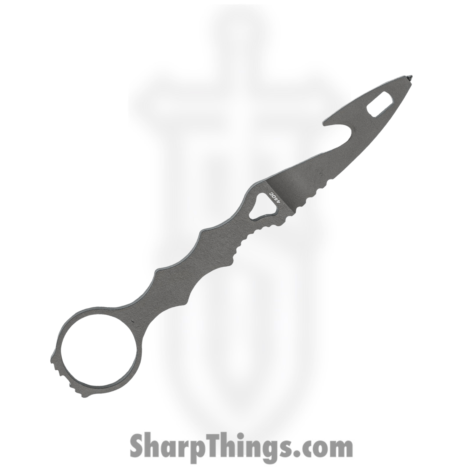 Benchmade - 179GRY - SOCP Rescue Tool - Fixed Blade Knife - 440C SS Coated Rescue Hook - Skeletonized - Black - Image 2