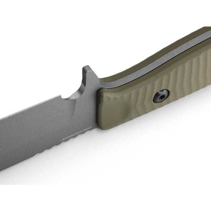 Benchmade - 539GY - Anonimus - Fixed Blade Knife - CPM CruWear Coated Drop Point - G10 - Green - Image 8