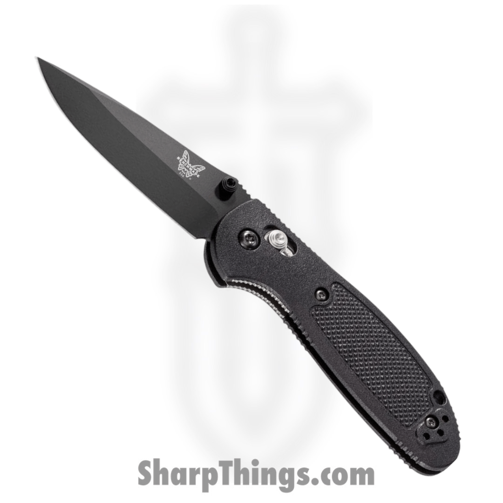 Benchmade - 556BK-S30V - Mini Griptilian - Folding Knife - S30V Coated Drop Point - Grivory - Black