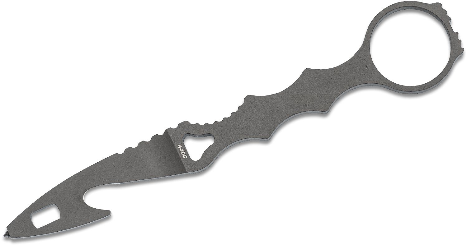Benchmade - 179GRY - SOCP Rescue Tool - Fixed Blade Knife - 440C SS Coated Rescue Hook - Skeletonized - Black - Image 8