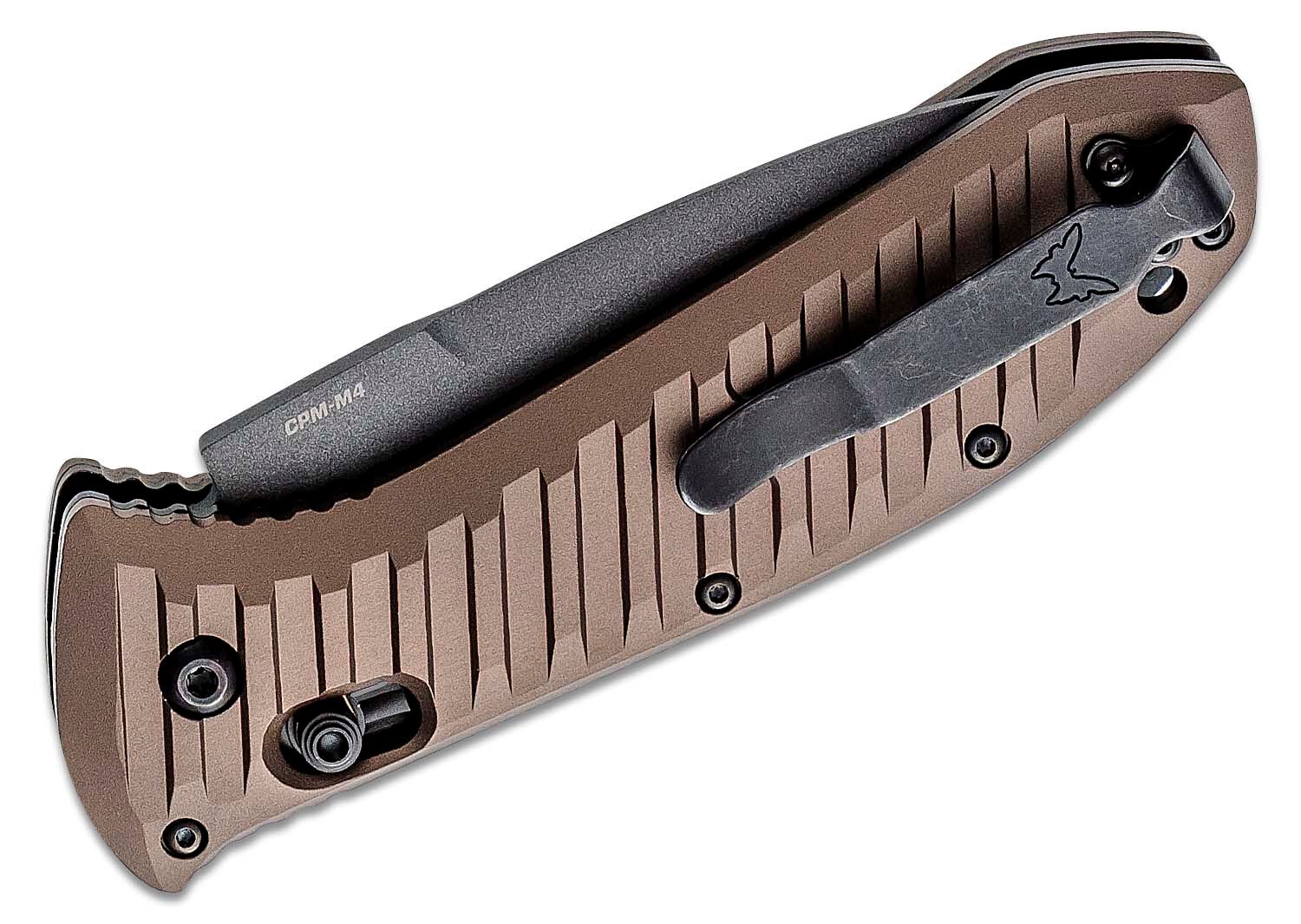 Benchmade - 5700SGY-1 - Auto Presidio II - Automatic Knife - CPM-M4 Coated Drop Point - 6061-T6 - Burnt Bronze - Image 8