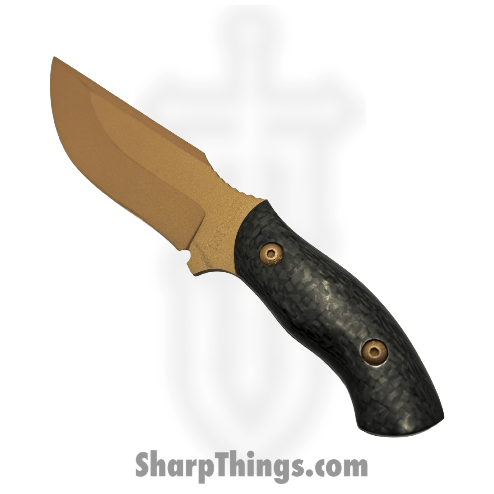 Cave Blades - CaveCmbtM - Combat Mini - Fixed Blade Knife - D2 Coated Drop Point - Carbon Fiber - Black