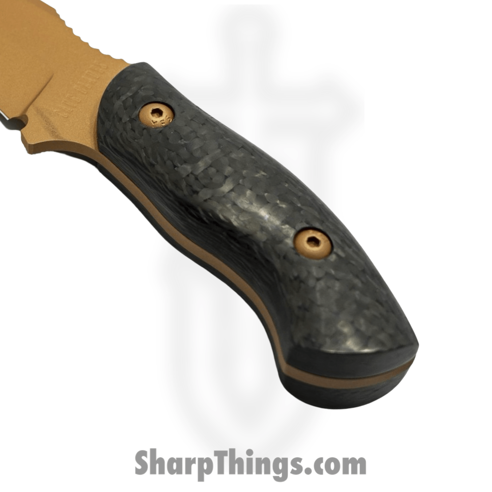 Cave Blades - CaveCmbtM - Combat Mini - Fixed Blade Knife - D2 Coated Drop Point - Carbon Fiber - Black - Image 3