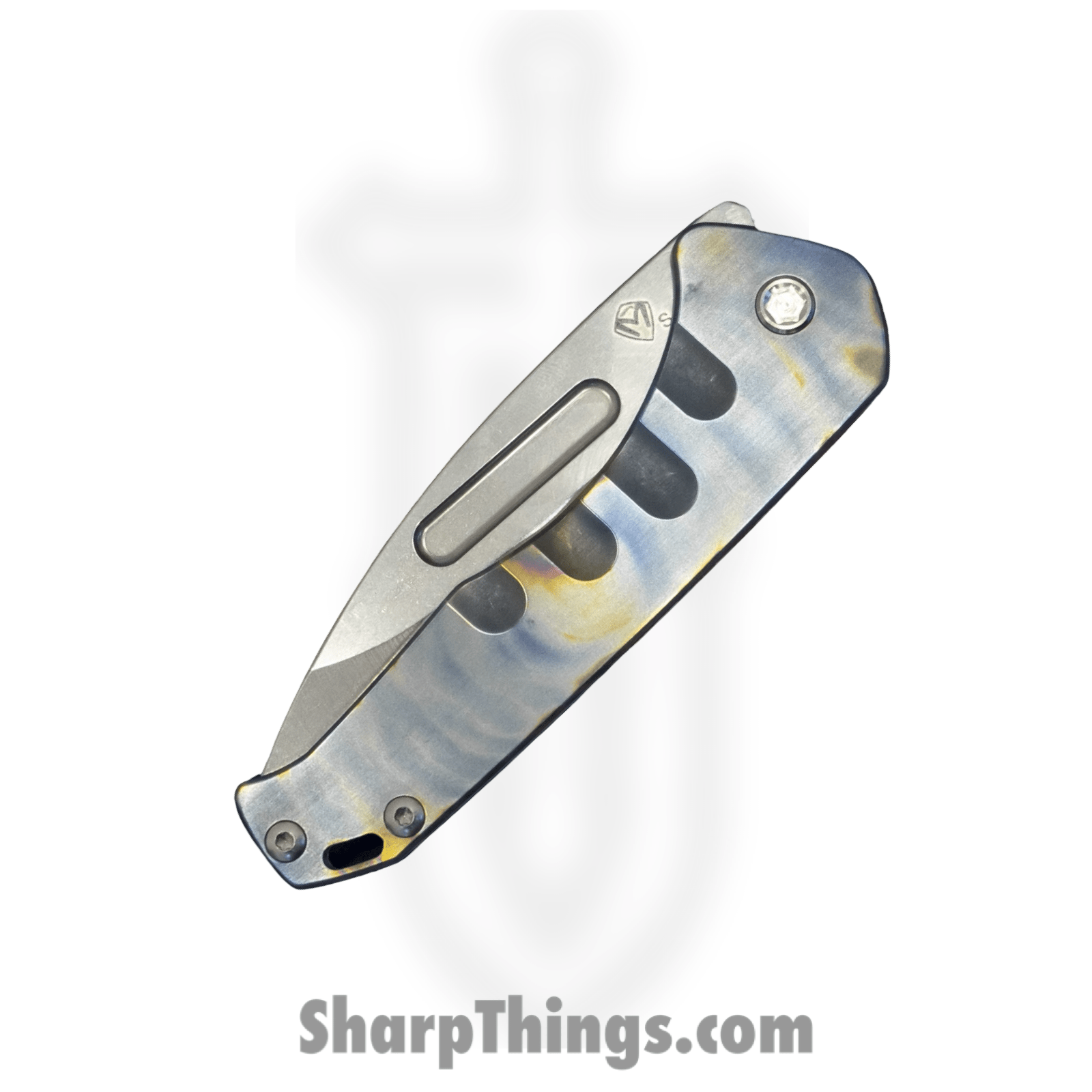 Medford Knife and Tool - MK208SPD-37A2-TSCS-Q4 - Prae Slim - Folding Knife - S35VN Satin Drop Point - Titanium - Flamed - Image 3