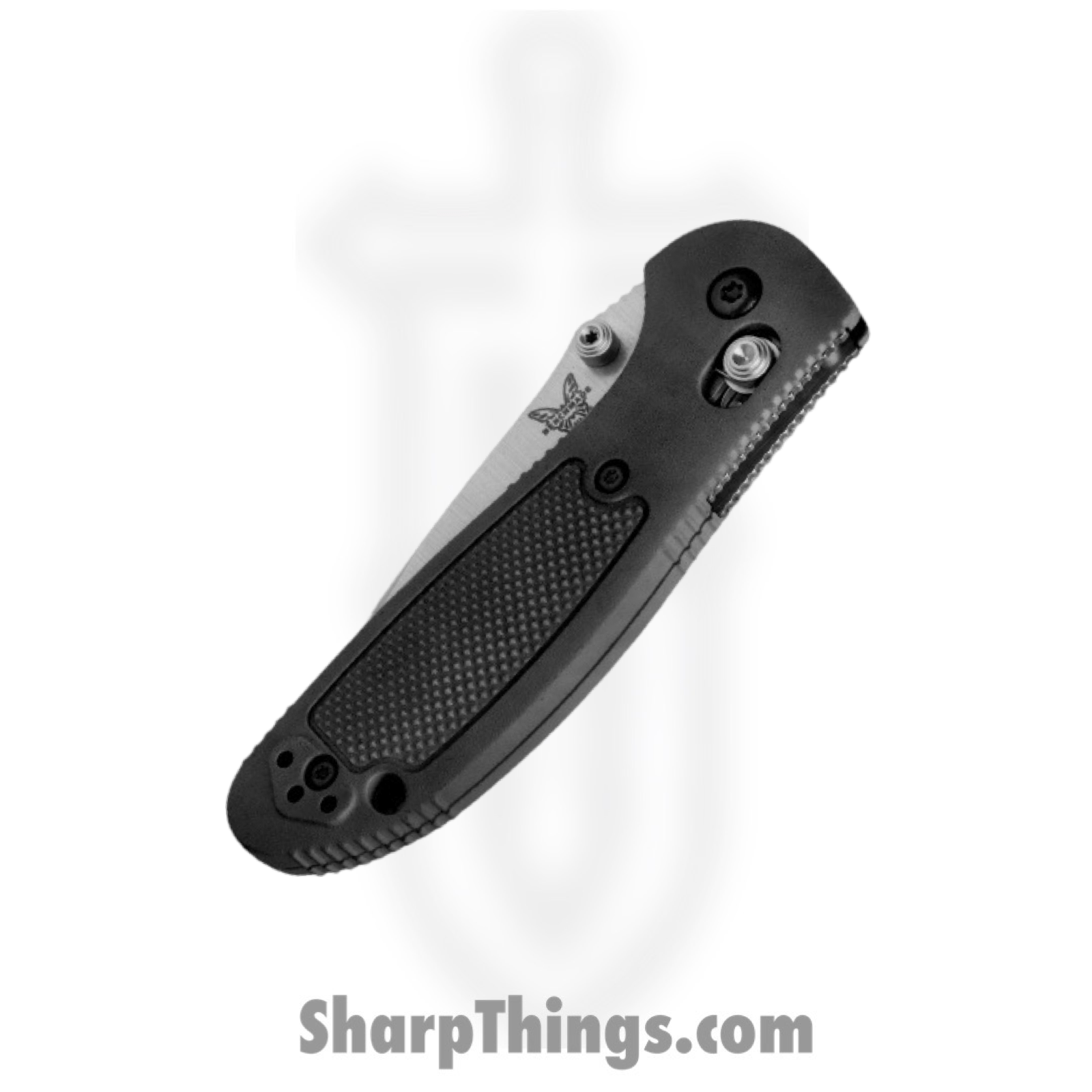 Benchmade - 556S-S30V - Mini Griptilian - Folding Knife - S30V Satin Drop Point P/S - Polymer - Black - Image 2