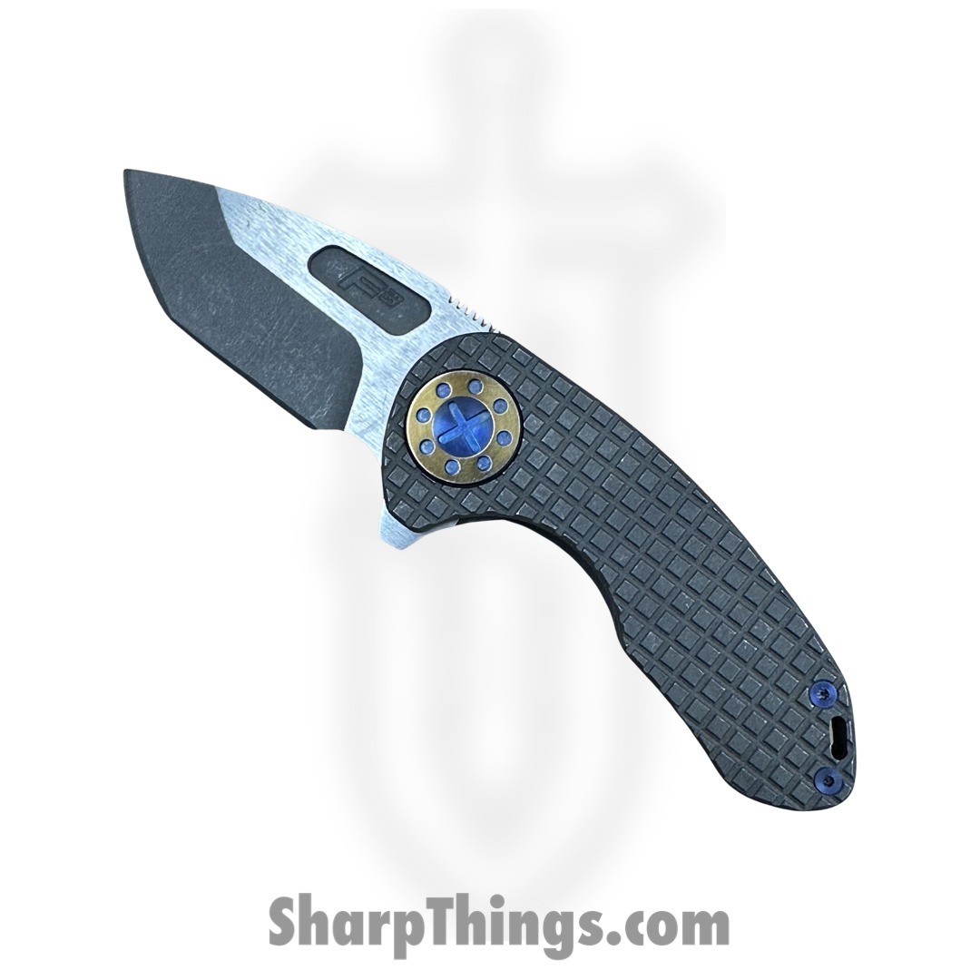 Curtiss - F3C-FGTN-SWBZ - F3 Compact - Folding Knife - Magnacut Stonewash Drop Point - Titanium - Green