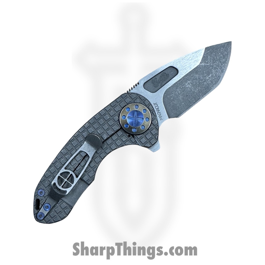 Curtiss - F3C-FGTN-SWBZ - F3 Compact - Folding Knife - Magnacut Stonewash Drop Point - Titanium - Green - Image 2