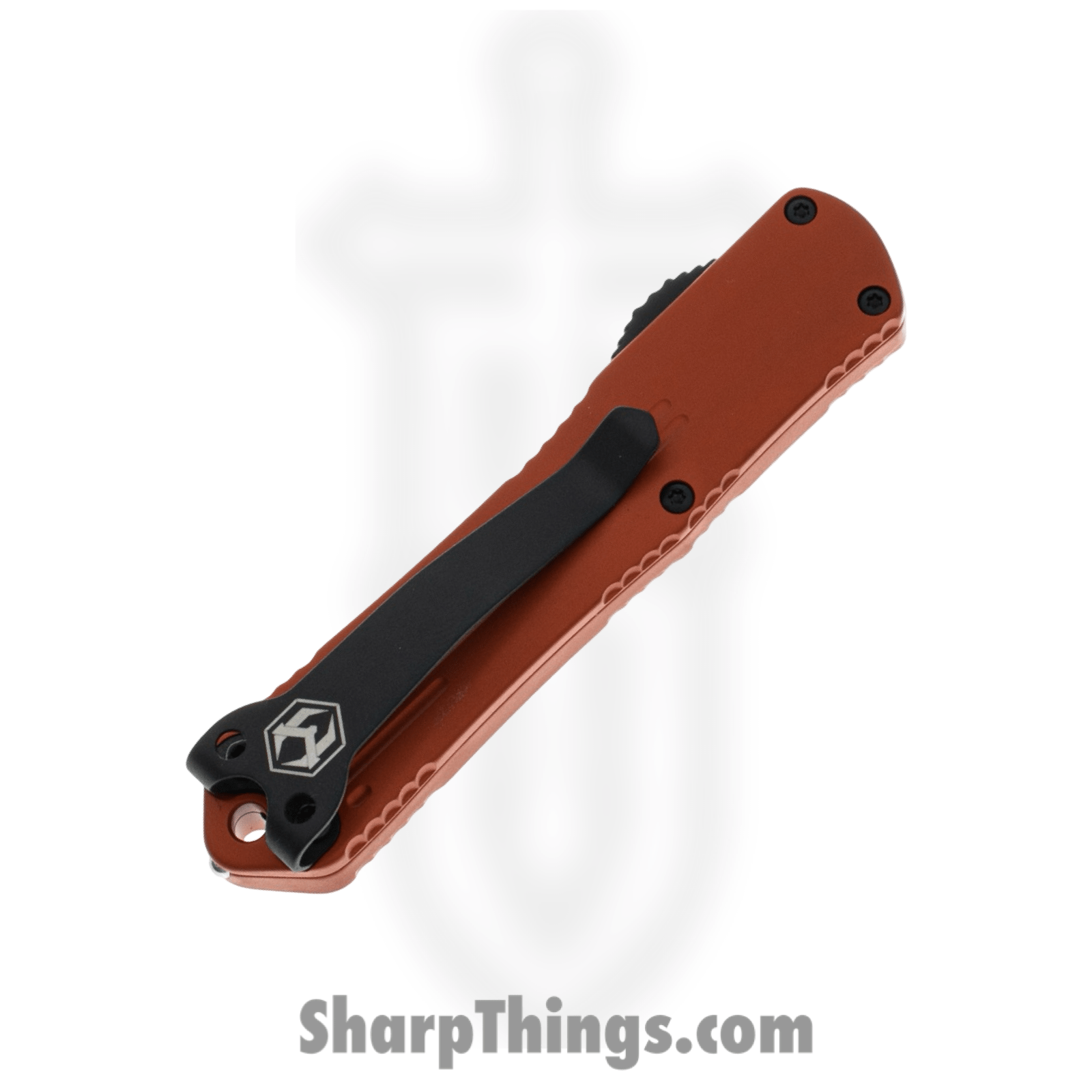 Heretic Knives - H023-10A-ORG - Manticore S - OTF Auto - Elmax Two Tone Tanto - 6061-T6 Aluminum - Orange - Image 5