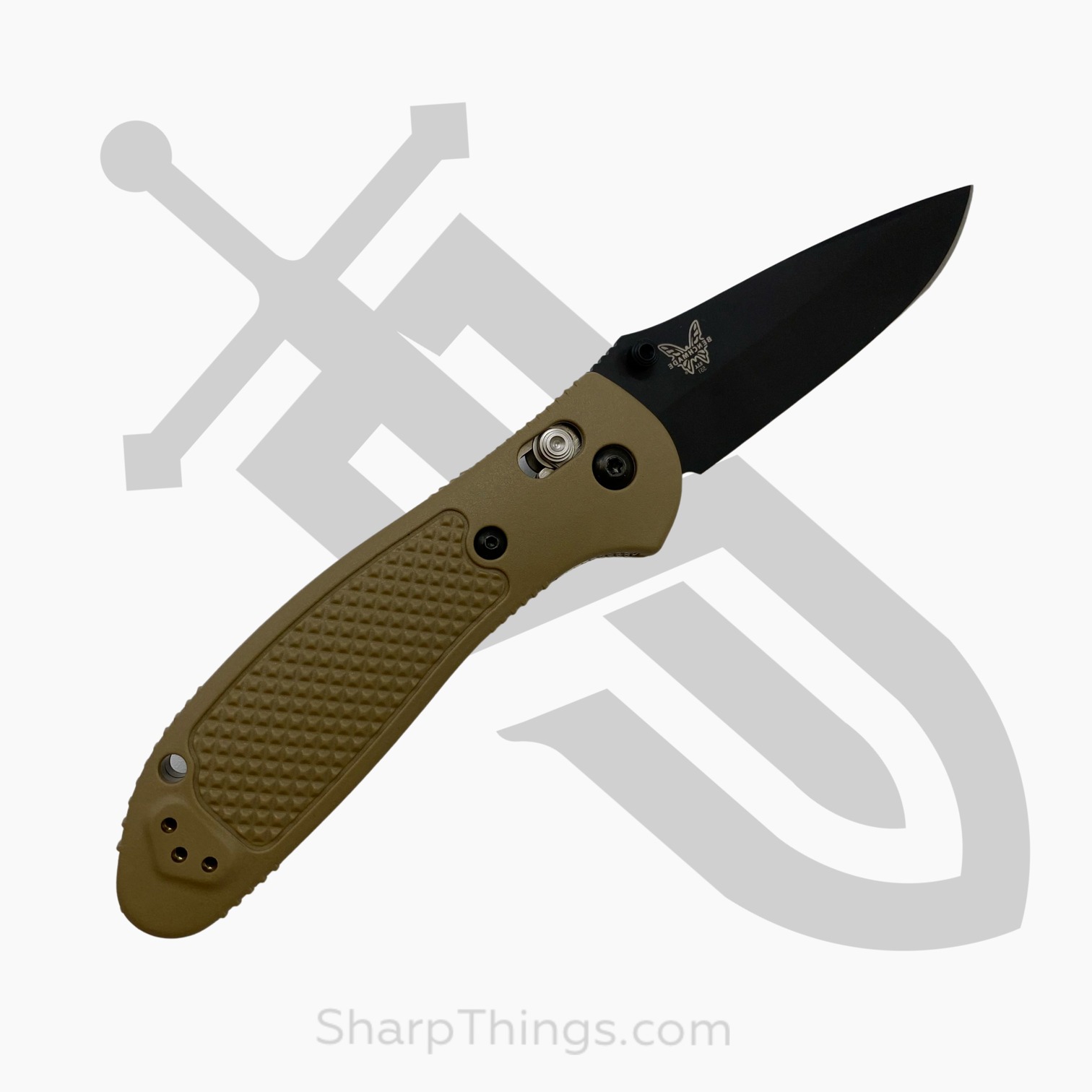 Benchmade - 551BKSN-S30V - Griptilian - Folding Knife - S30V Coated Drop Point - Polymer - Tan - Image 4