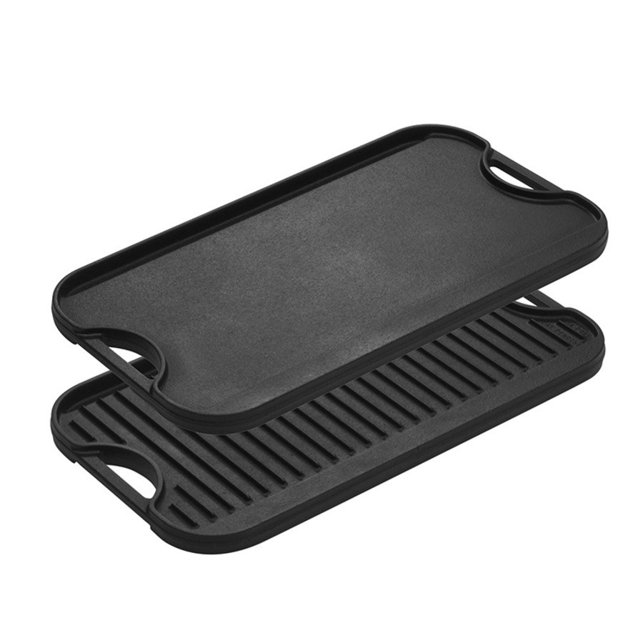 LPGI3 - 20 Inch Seasoned Cast Iron Pro-Grid Reversible Grill/Griddle - Image 3