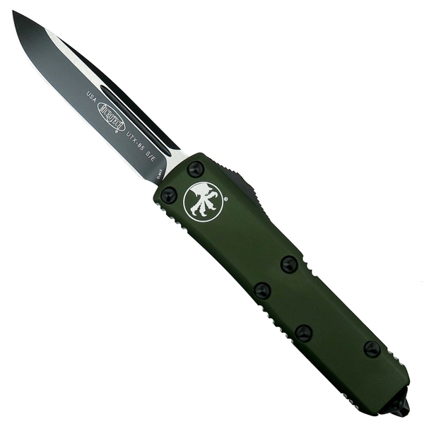 Microtech - 231-1OD - UTX-85 - OTF Auto - Black Drop Point - 6061 T6 Aluminum - OD Green - Image 5