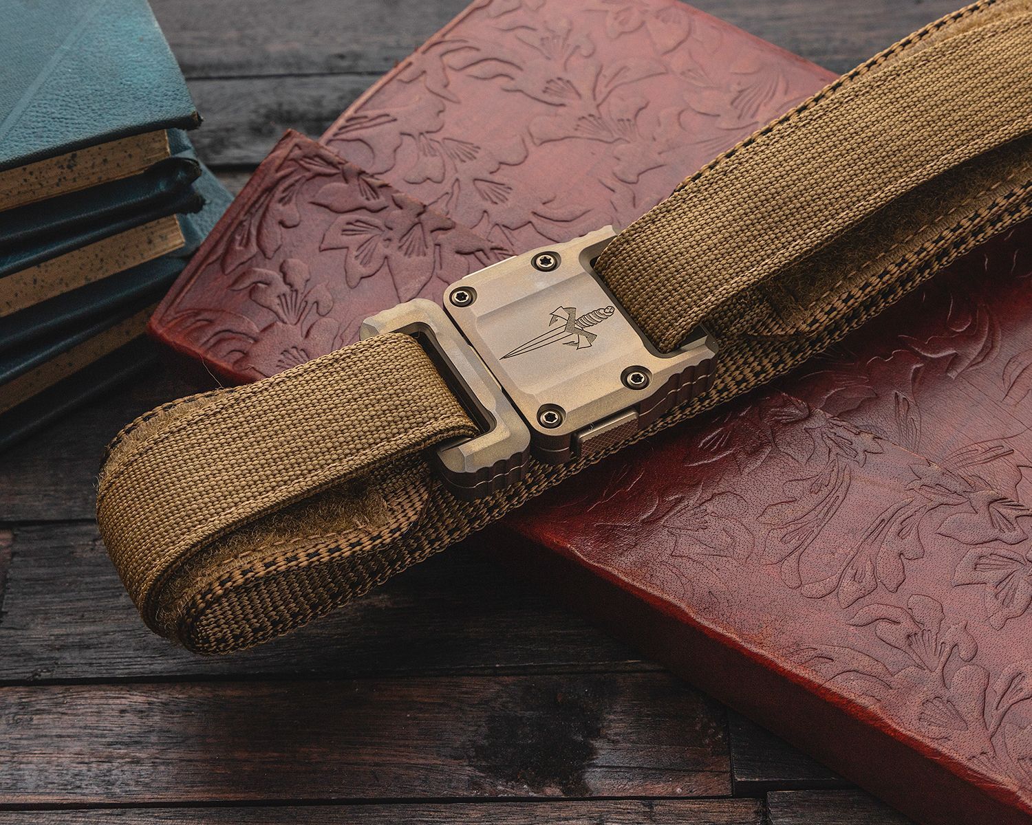 Microtech - 91-CYTTI-36 - Marfione Apis Tactical Size 36 Belt - Nylon with Titanium Buckle - Coyote - Image 5