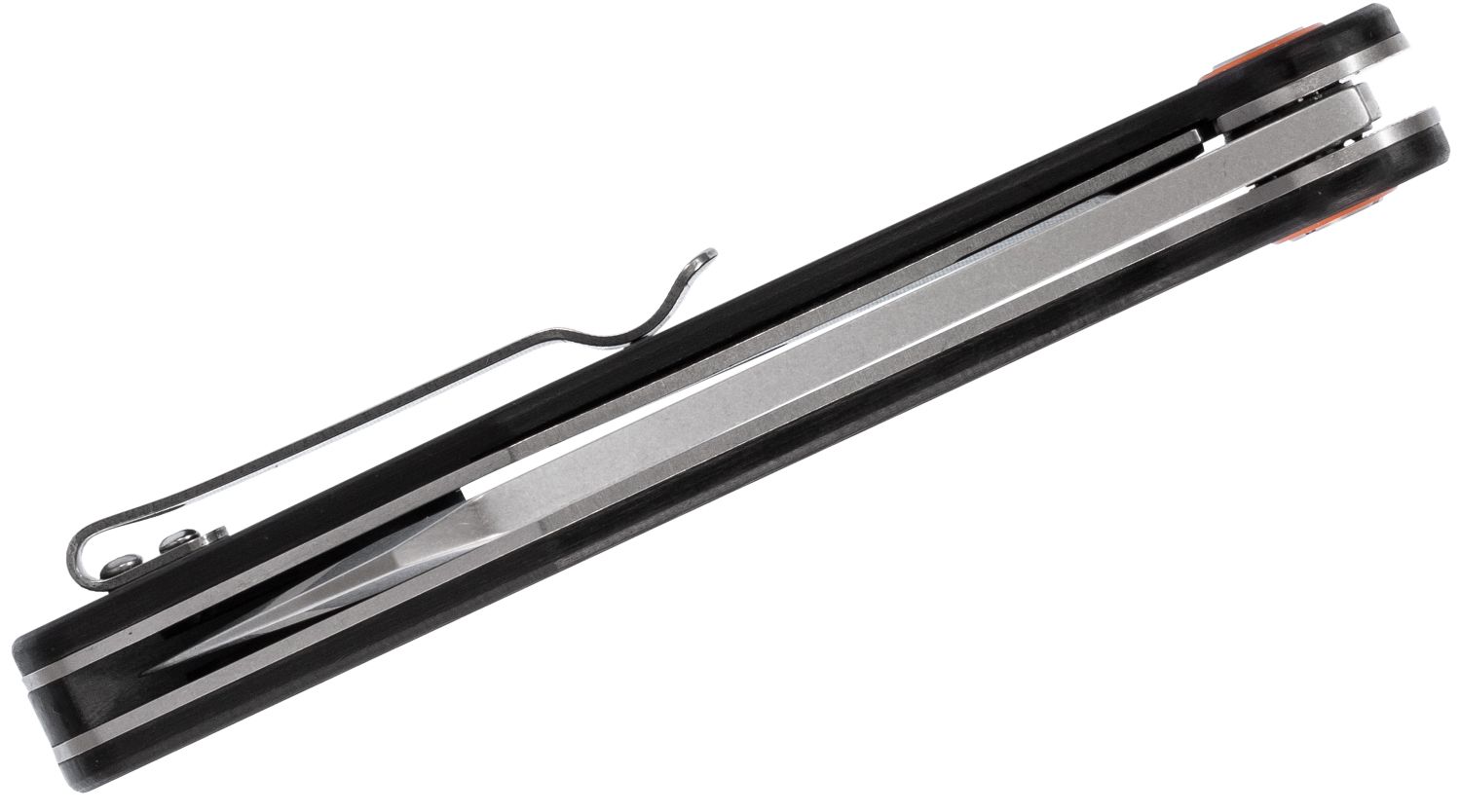 Artisan Cutlery - ATZ1803PCF - Osprey - Folding Knife - D2 Satin Extended Tang - Carbon Fiber - Black - Image 6