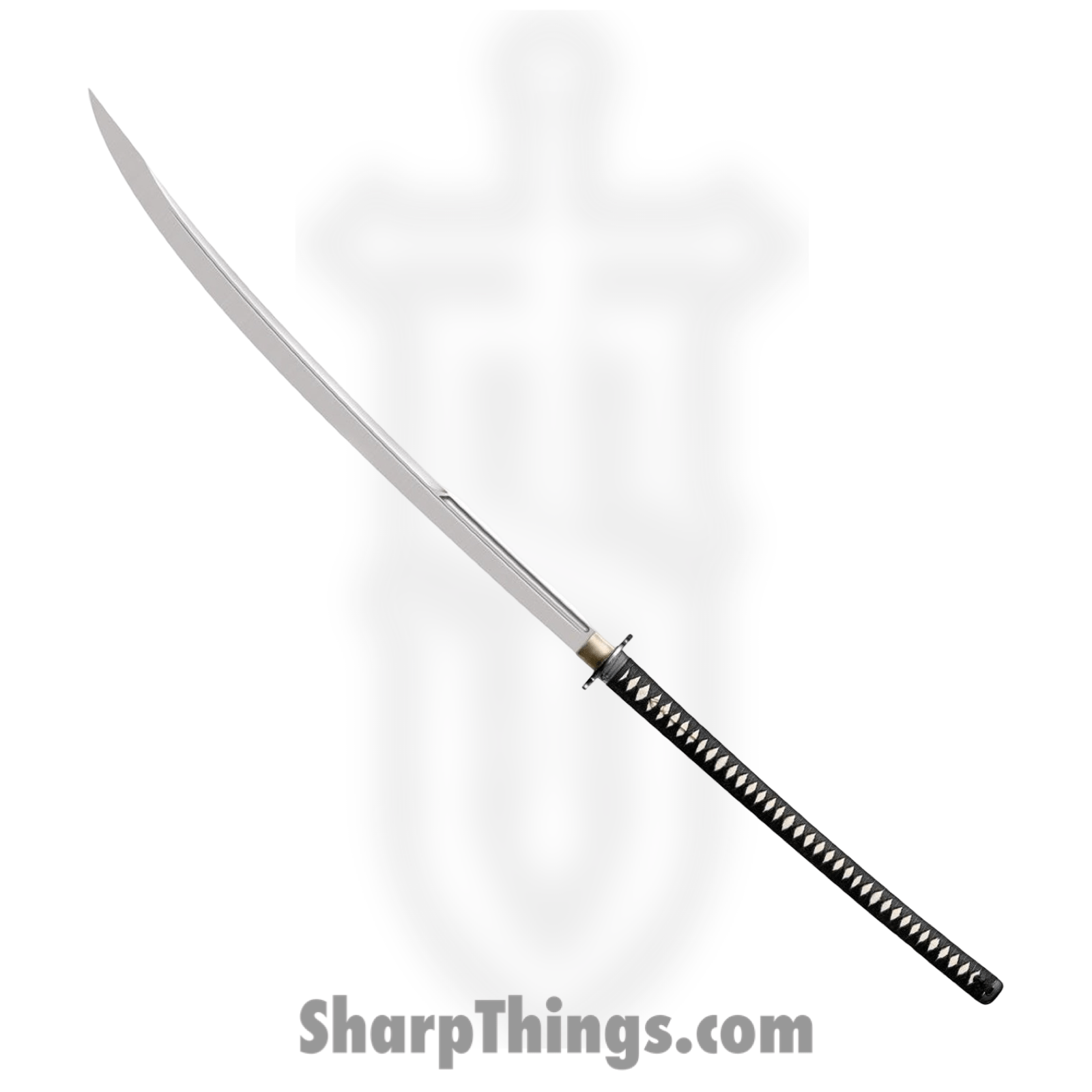 Cold Steel - CS88BN - Warrior Series Nodachi - Fixed Blade Knife - 1055 HC Polished Sword - Cord Wrapped - Black