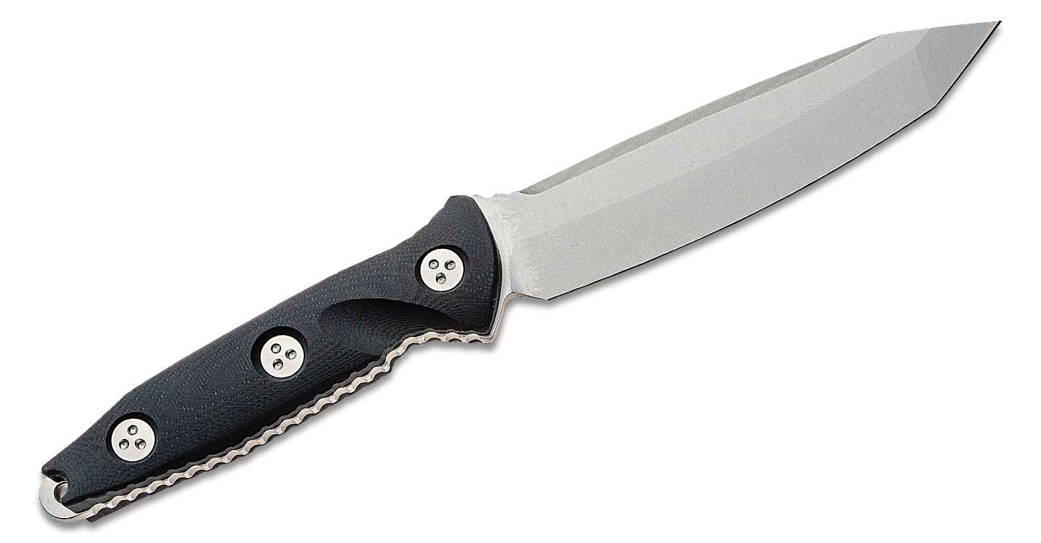 Microtech - 114-10 - Socom Alpha - Fixed Blade Knife - Elmax, M390, 204P Stonewash Tanto - G10 - Black - Image 5