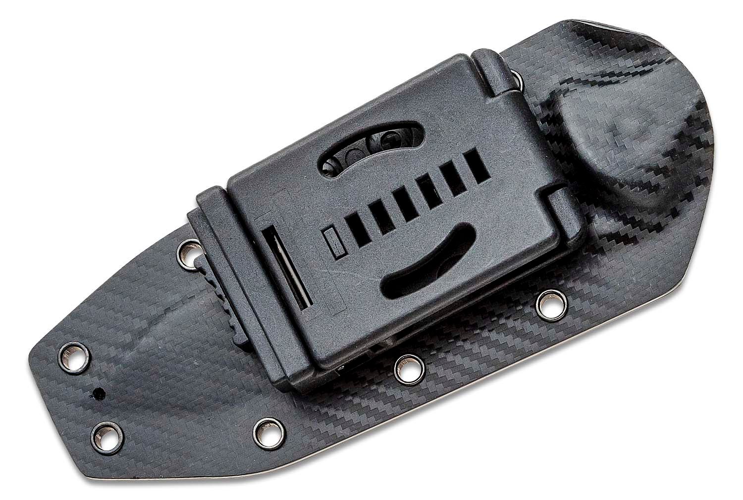 Microtech - 114-10 - Socom Alpha - Fixed Blade Knife - Elmax, M390, 204P Stonewash Tanto - G10 - Black - Image 7