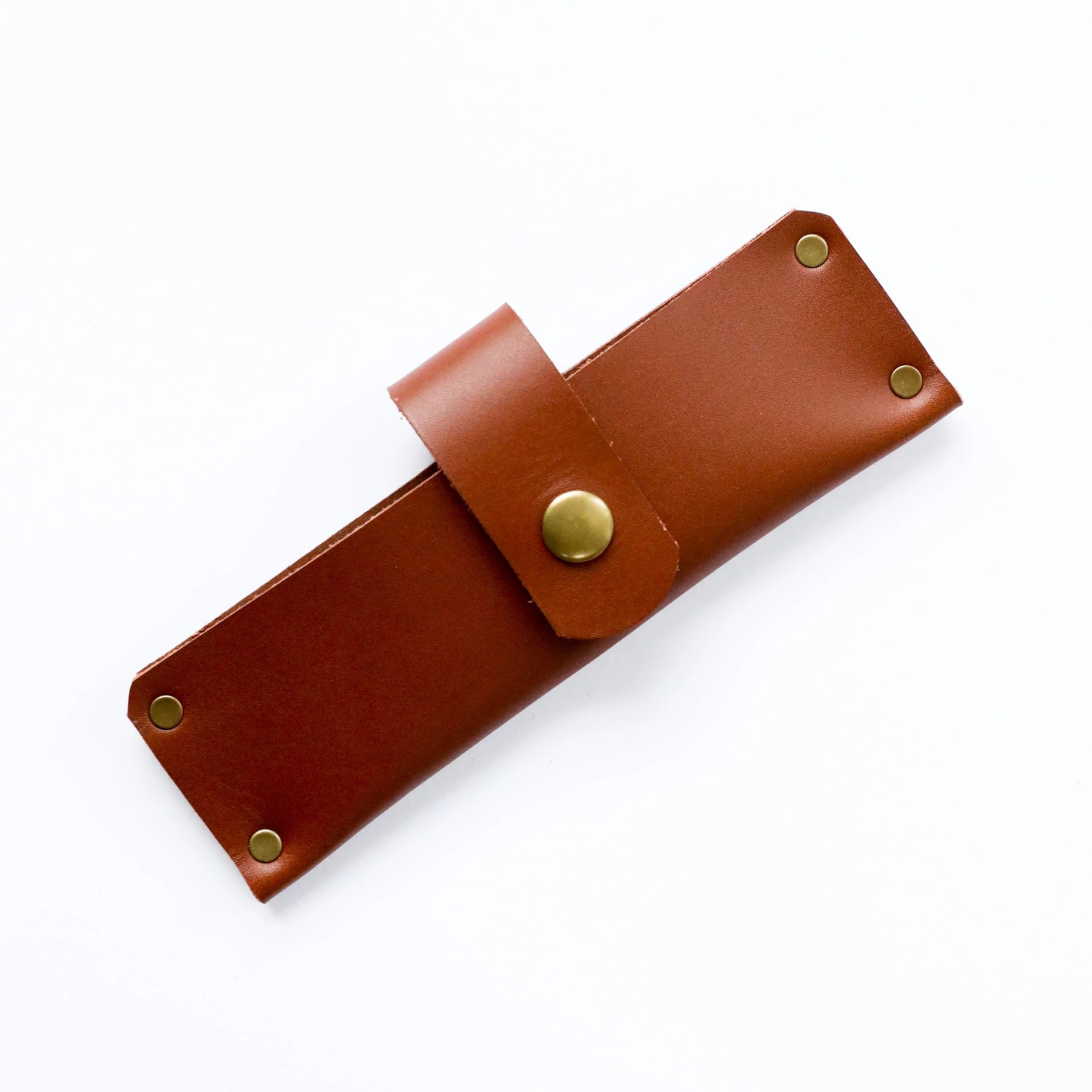 Lamson - 52818 - Leather Sheath for 8″ Large Chinese Santoku Cleaver - Bridle Leather - Brown