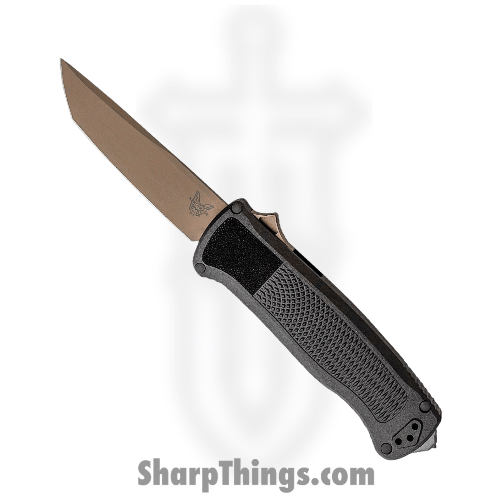Benchmade - 5370FE - Shootout - OTF Auto - CPM CruWear Coated Tanto - CF-Elite - Black