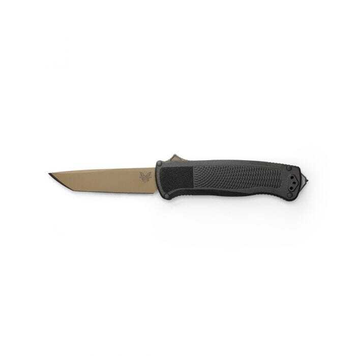 Benchmade - 5370FE - Shootout - OTF Auto - CPM CruWear Coated Tanto - CF-Elite - Black - Image 11