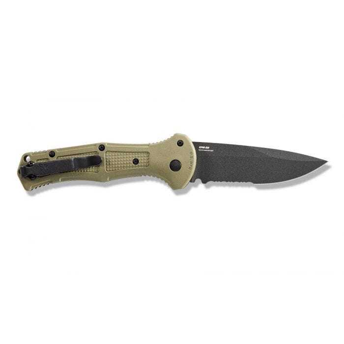 Benchmade - 9070SBK-1 - Claymore - Automatic Knife - D2 Coated Drop Point P/S - Grivory - Green - Image 8