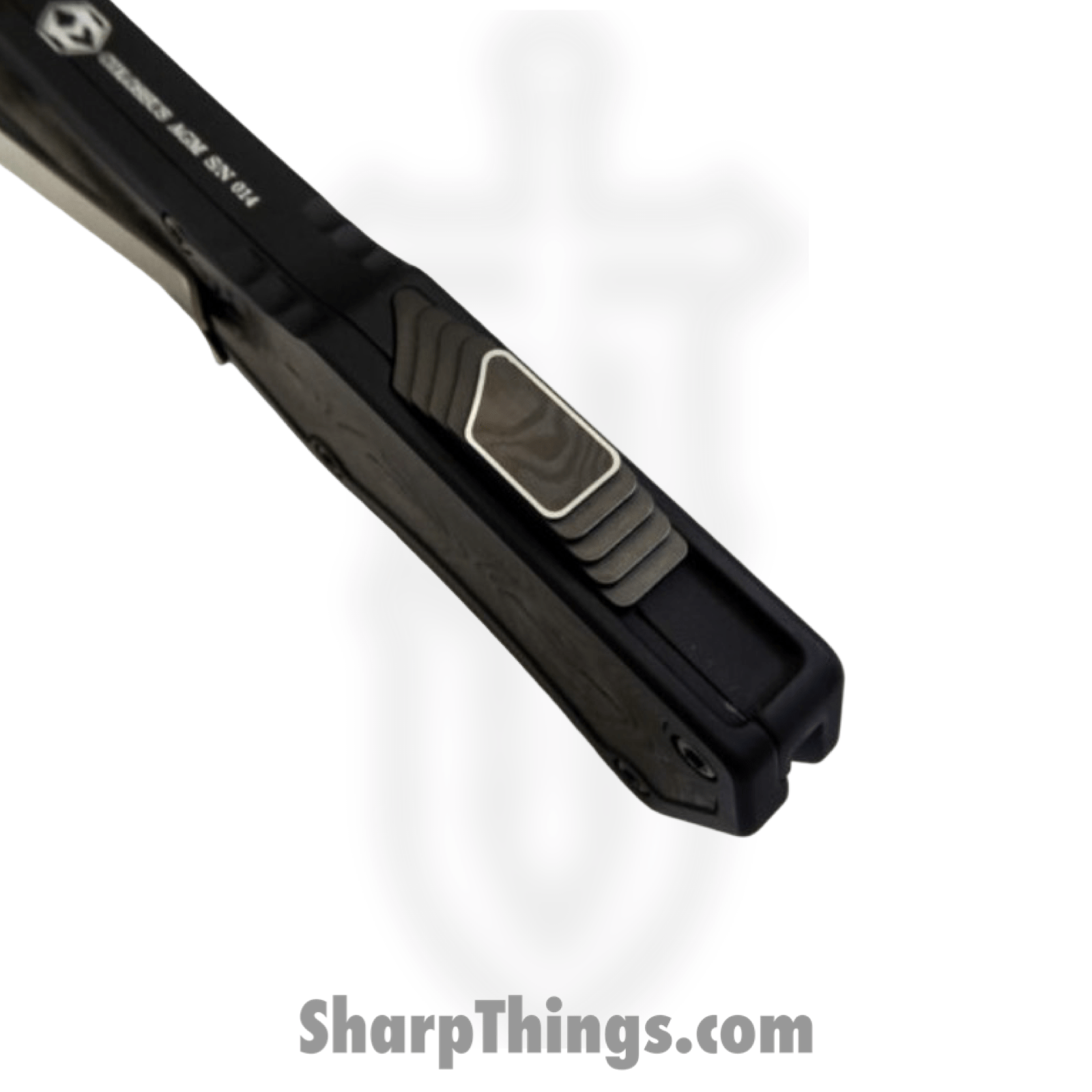 Heretic Knives - BS2022Col2 - Custom Colossus Fat Carbon - Automatic OTF - HG Baker Forge Dama D/E - Black Dunes FC - Image 6