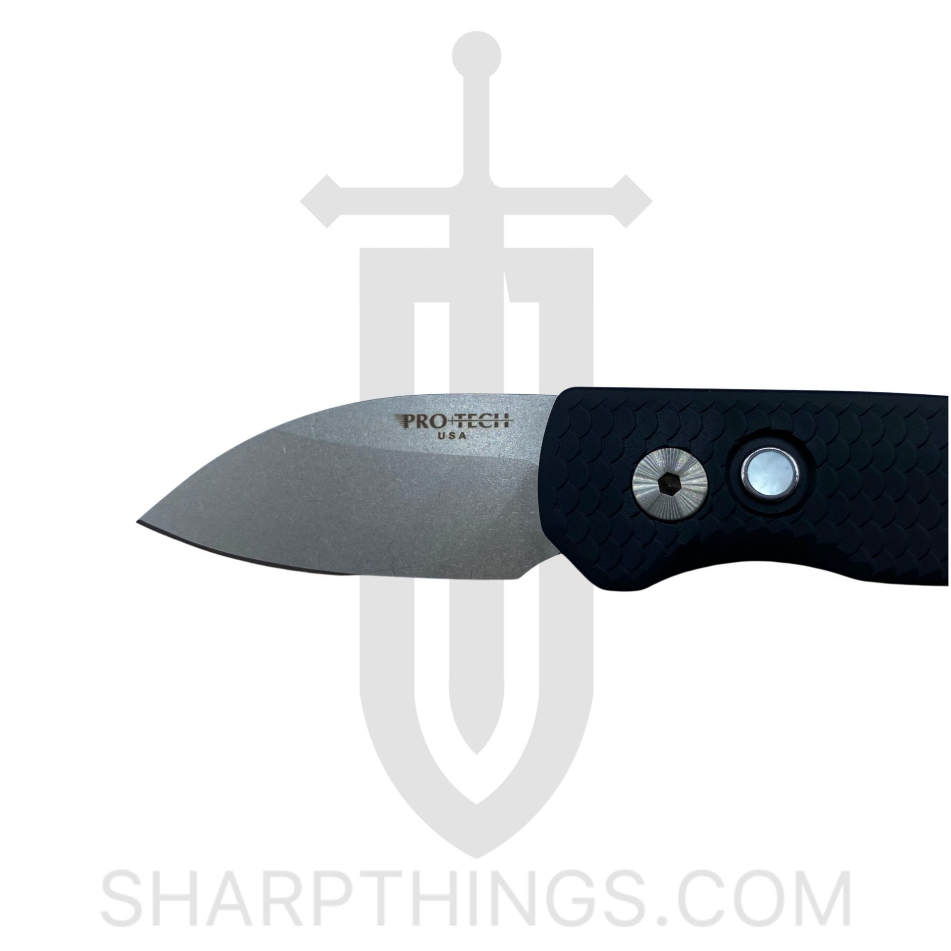 ProTech - R5130 - Runt 5 Limited - Automatic Knife - CPM-20CV Coated Wharncliffe - Aluminum - Black - Image 2