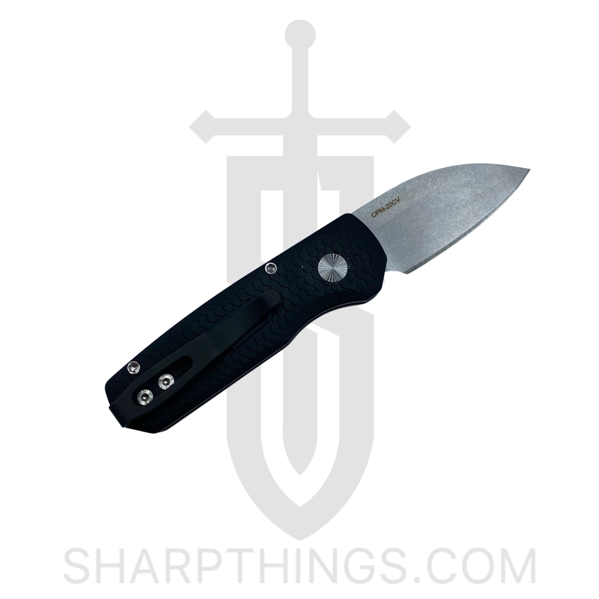 ProTech - R5130 - Runt 5 Limited - Automatic Knife - CPM-20CV Coated Wharncliffe - Aluminum - Black - Image 5