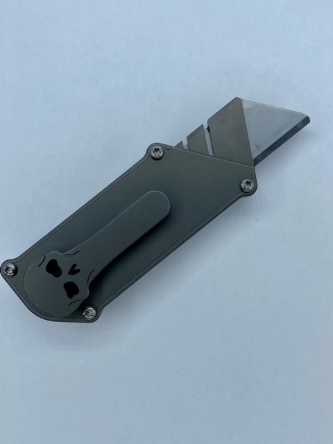 Chaves Knives - CHUBSLIPTi - C.H.U.B. Slipper - Folding Knife - Chaves Handy Utility Blade - Titanium - Stonewash - Image 7