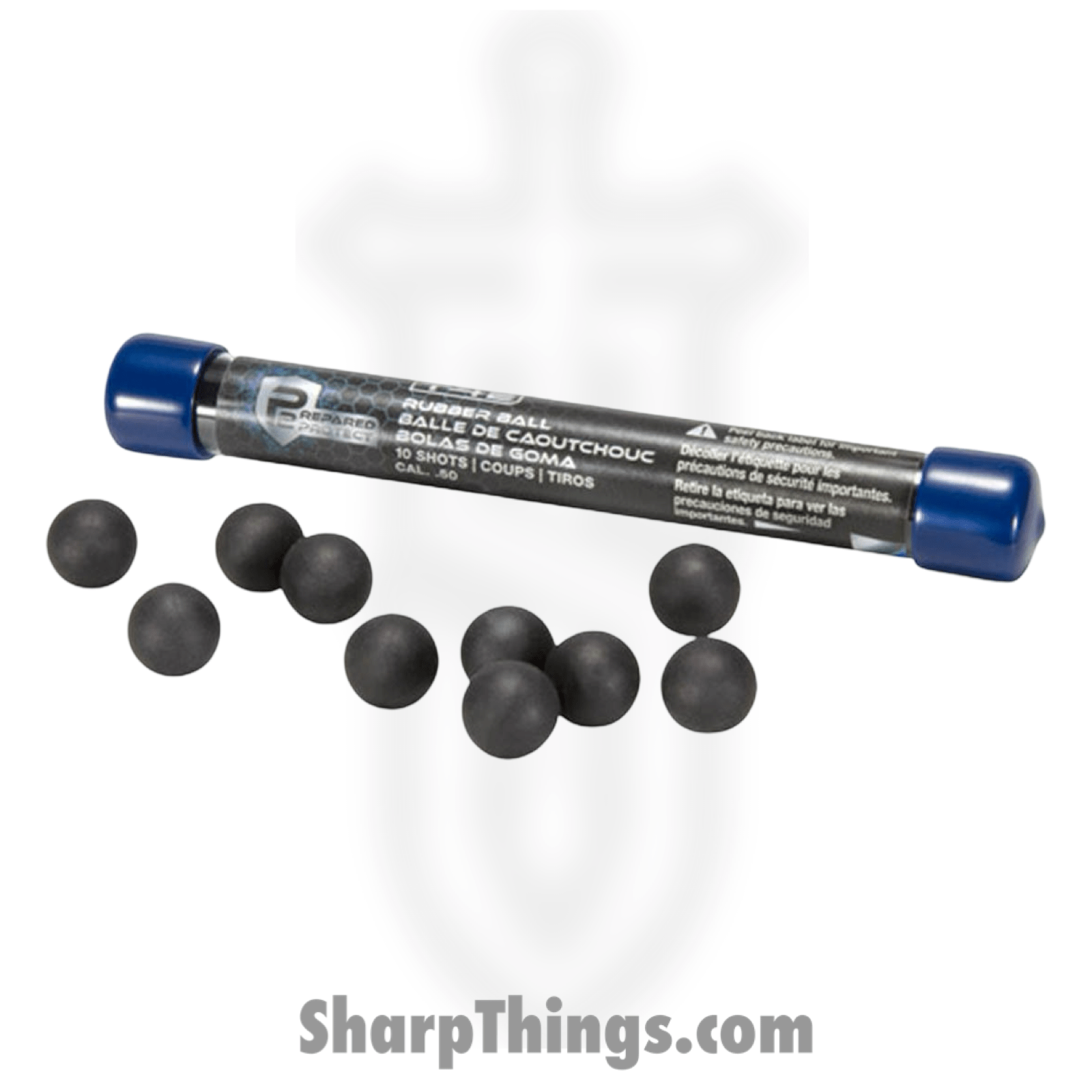 Umarex - 2292300 - T4E Rubber Balls .50 Cal - 10 Count - Black