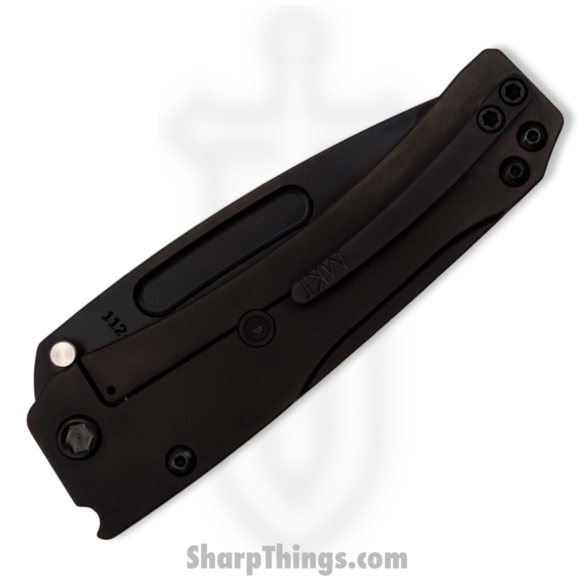 Medford Knife - MK201SPT-03PV-TPCP-Q4- Slim Midi Marauder Tanto Folding Knife - S35VN Aluminum - Galaxy Blue - Image 3