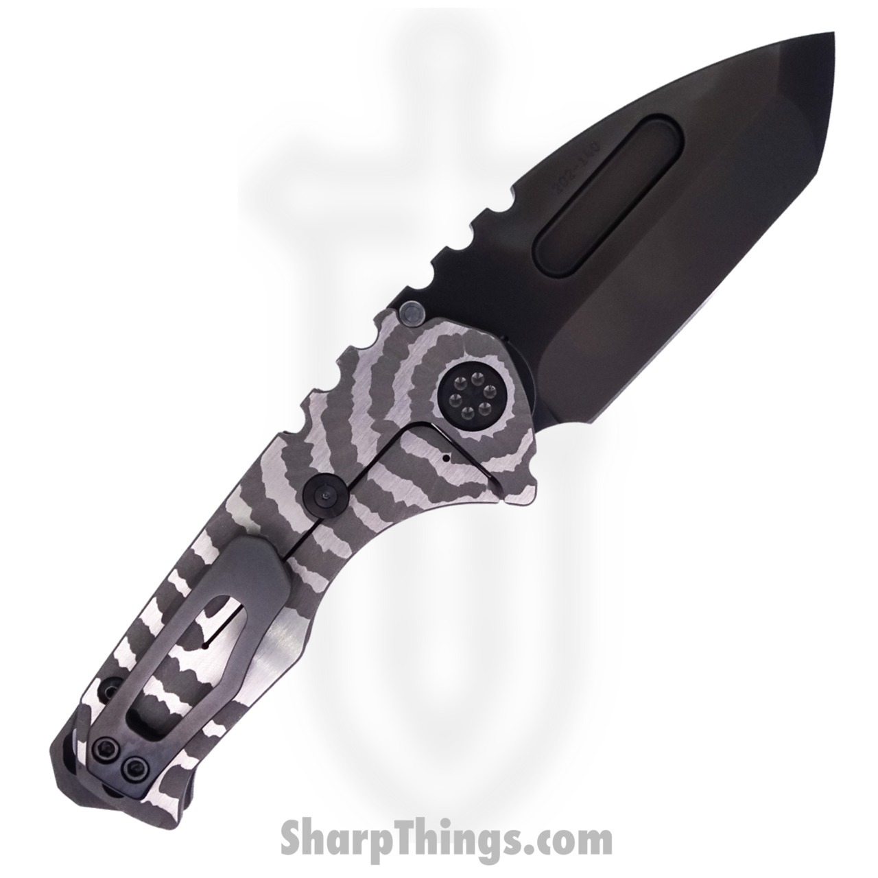 Medford Knife - MK029SPT-01TM-TPCP-BN - Praetorian Genesis "T" Tanto Folder - S35VN PVD - "Radial Tremors" - Image 5